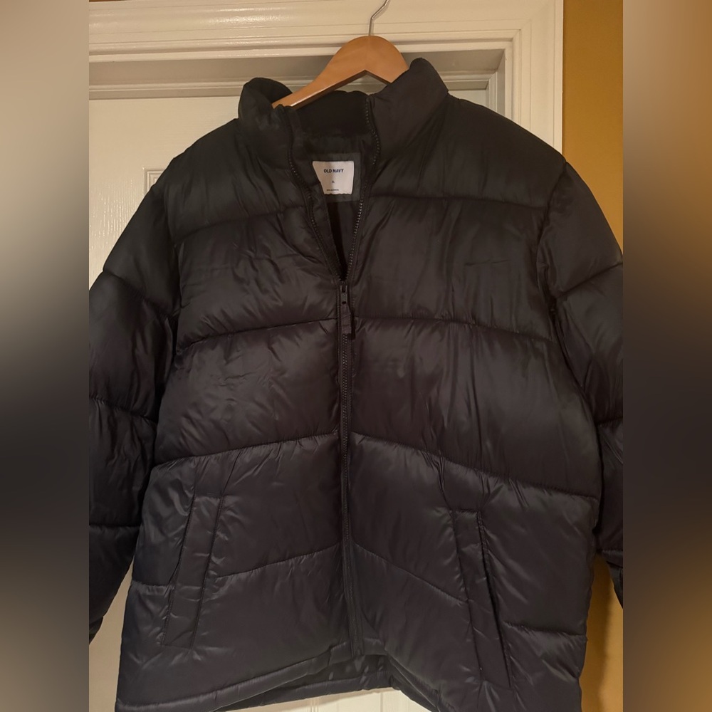 Old Navy Charcoal Puffer Jacket